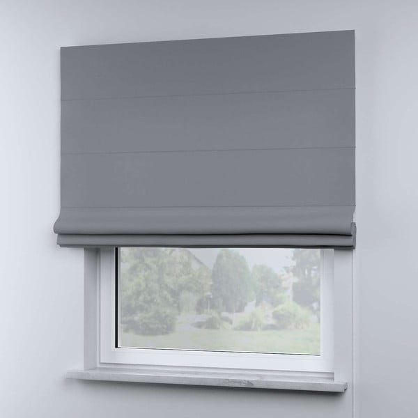 Šedá římská roleta 170x160 cm Cotton Story - Yellow Tipi-image-1