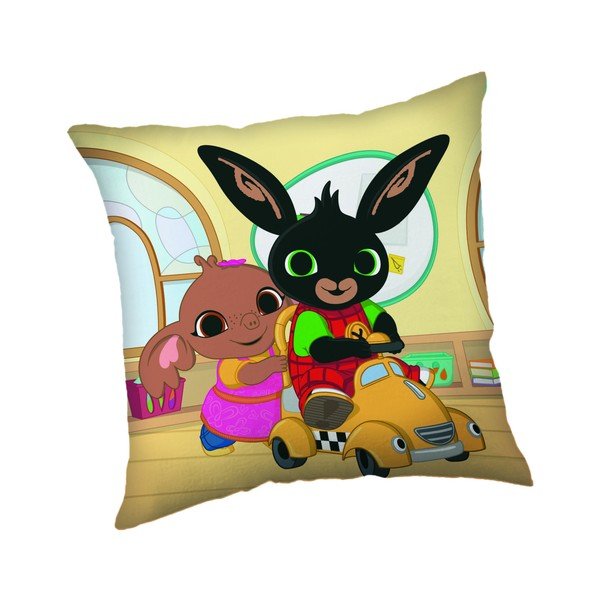 Dětský polštářek 40x40 cm Králíček Bing Let´s Play – Jerry Fabrics