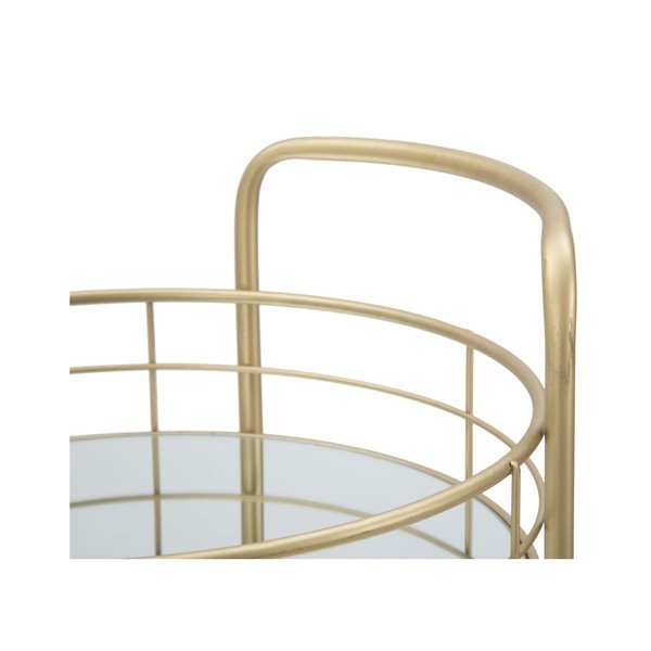 Servírovací vozík s 3 patry s konstrukcí ve zlaté barvě Mauro Ferretti Ronda-image-1