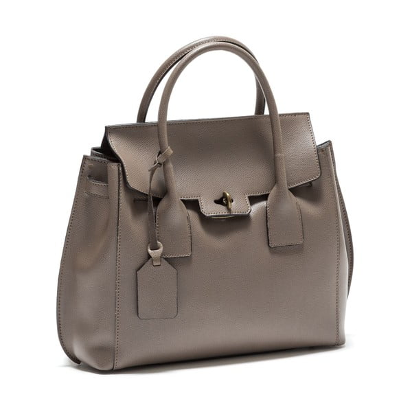 Šedo-hnědá kožená kabelka Isabella Rhea no. 479-image-2