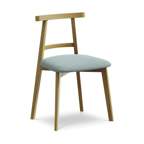 Modrá jídelní židle z masivního dřeva Ohelo – Makamii