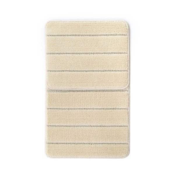 Krémové koupelnové předložky v sadě 2 ks 50x80 cm Yeni Cizgli – Foutastic-image-2