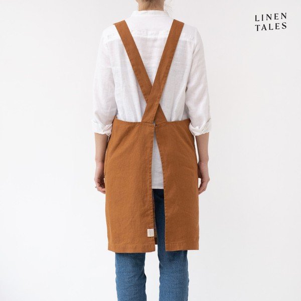 Lněná zástěra Crossback – Linen Tales-image-2