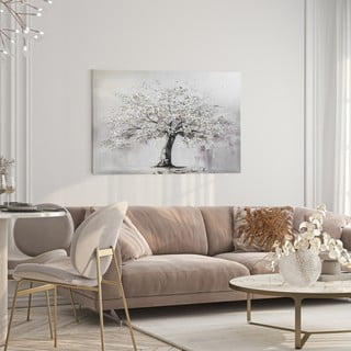 Obraz s ručně malovanými prvky 70x100 cm White Tree – Styler