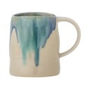 Modrý/béžový hrnek z kameniny 450 ml Yori – Bloomingville