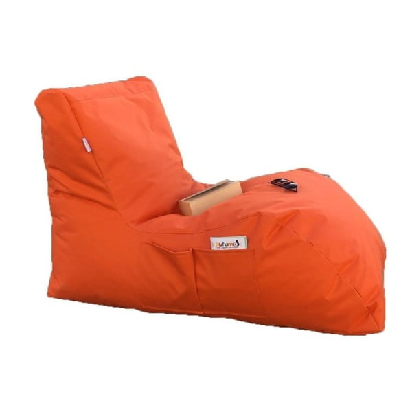 Oranžový zahradní sedací vak Daybed – Floriane Garden