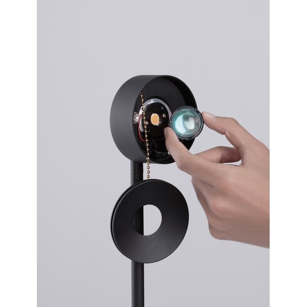 Matně černá kovová LED stojací lampa s ohybatelnou konstrukcí/stmívatelná (výška 121 cm) Irida – Nova Luce-image-3