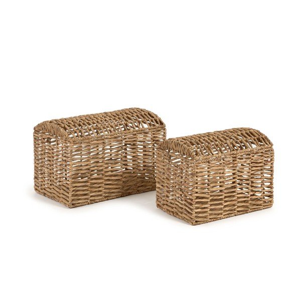 Košíky v sadě 2 ks z vodního hyacintu 60x37x40 cm Xuliana – Kave Home