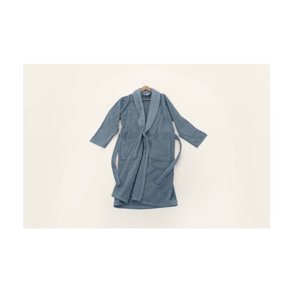 Modrý bavlněný župan velikost L/XL - Foutastic-image-1