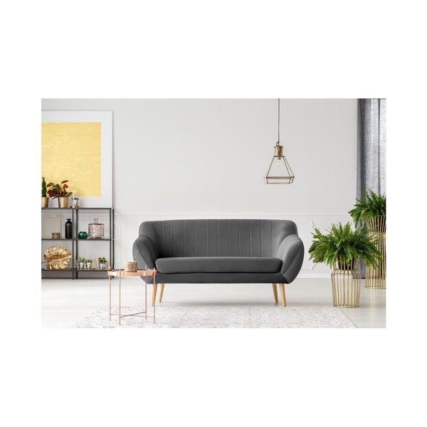 Šedá dvoumístná pohovka Mazzini Sofas Benito-image-4