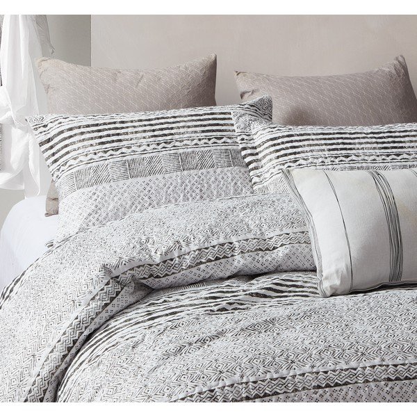 Přehoz z mikroperkálu se dvěma povlaky na polštář Sleeptime Elegant Stripe, 250 x 260 cm-image-1