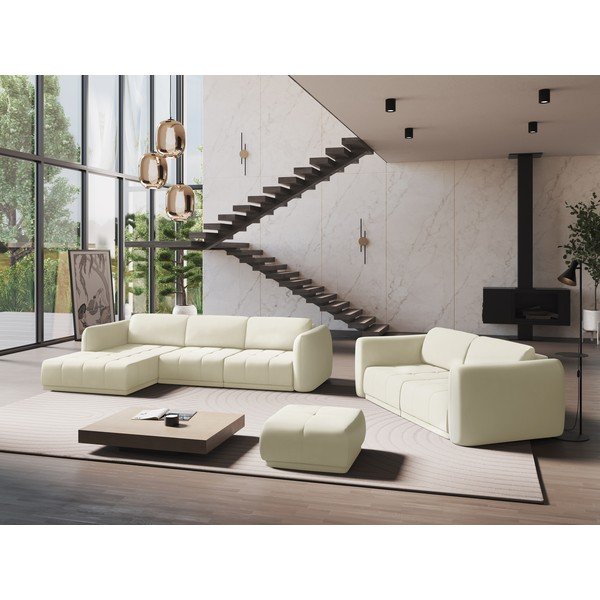 Bílá rohová pohovka (levý roh) Hoku – Makamii-image-1