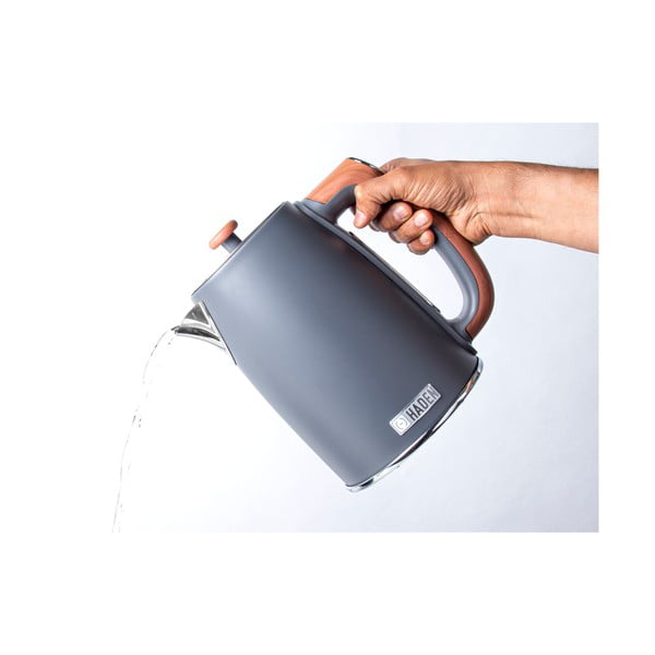 Tmavě šedá rychlovarná konvice 1,7 l Dorchester – Haden-image-3