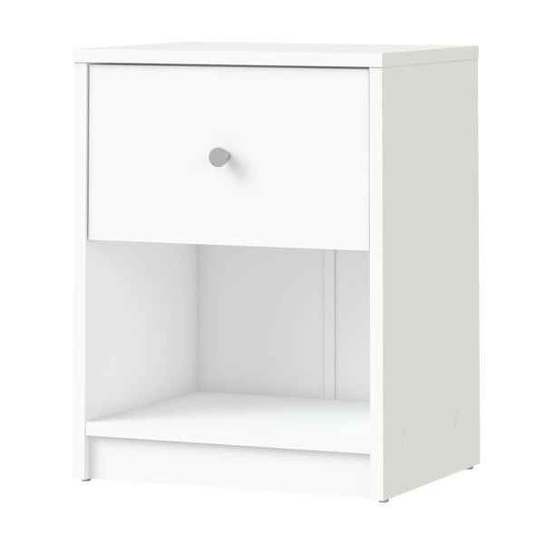 Bílý noční stolek s poličkami May - Tvilum-image-4