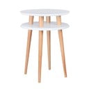Bílý odkládací stolek Ragaba UFO, Ø 45 cm