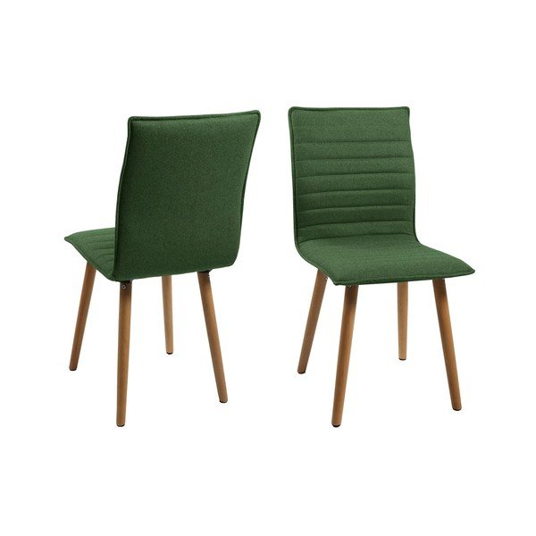 Sada 2 zelených jídelních židlí Actona Karla