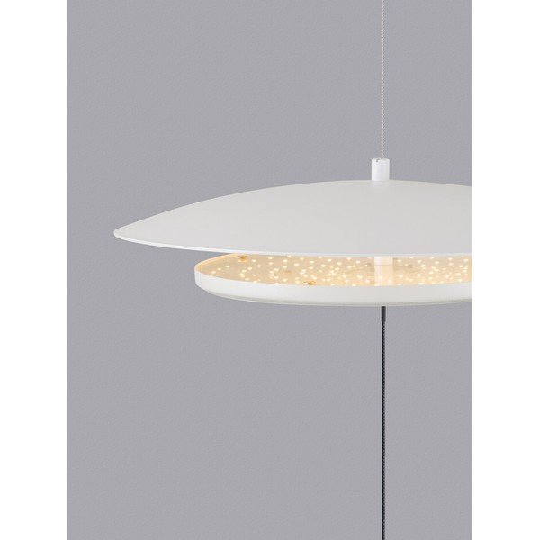 Matně bílá hliníková LED stmívatelná stojací lampa (výška 370 cm) Olos – Nova Luce-image-2