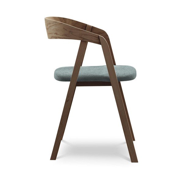 Modré jídelní křeslo z masivního dřeva Erika – Makamii-image-2