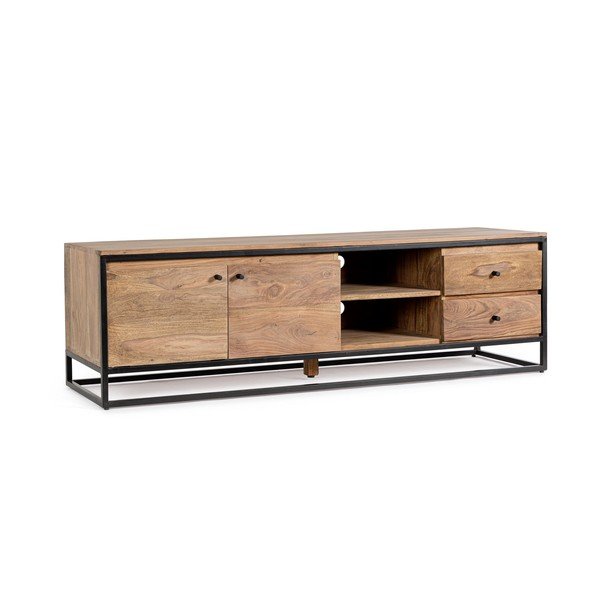 TV stolek z masivu sheesham v přírodní barvě 175x50x45 cm Nartan – Bizzotto-image-2
