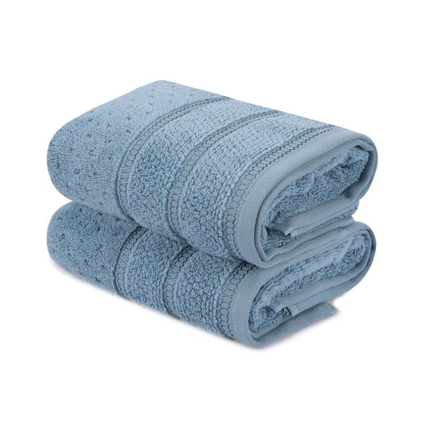 Sada 2 modrých bavlněných ručníků Foutastic Arella, 50 x 90 cm-image-2