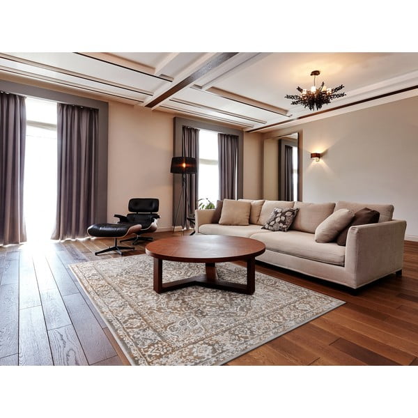 Šedo-béžový koberec 160x230 cm Sensi Idra – FD-image-1