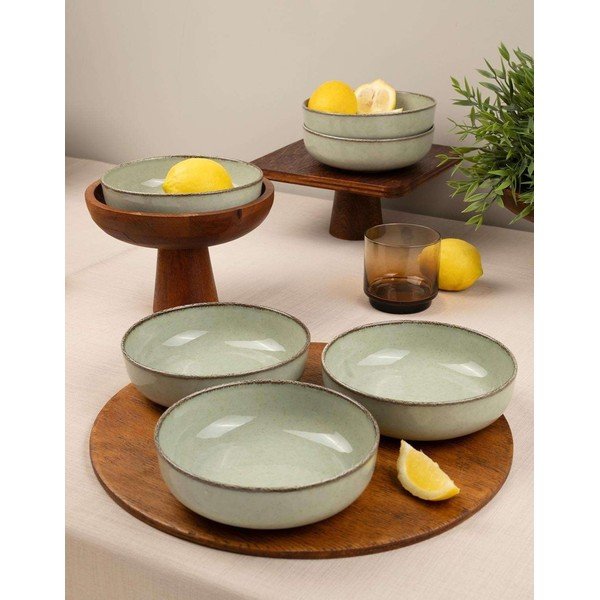 Světle zelené porcelánové misky v sadě 6 ks 75 ml – Hermia-image-1