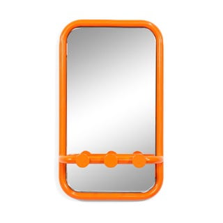 Oranžový kovový věšákový panel Retro – Spinder Design