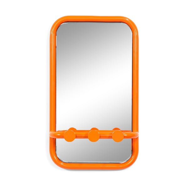 Oranžový kovový věšákový panel Retro – Spinder Design