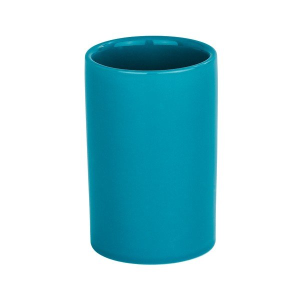 Petrolejově modrý kelímek na zubní kartáčky Wenko Polaris Petrol-image-1