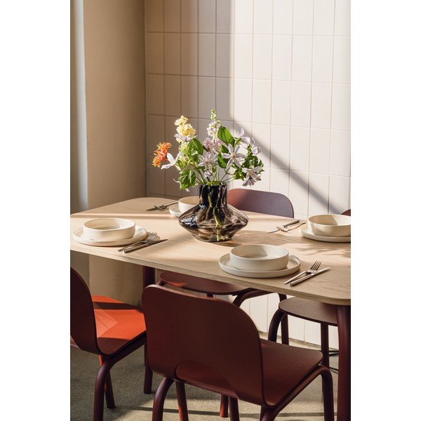 Jídelní stůl s deskou v dubovém dekoru 80x140 cm Meko – noo.ma-image-2