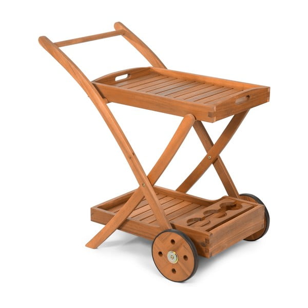 Zahradní servírovací vozík z akáciového dřeva Fieldmann