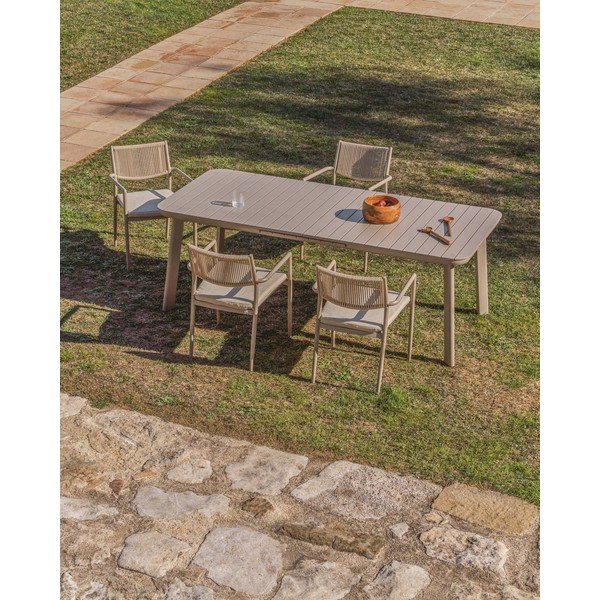 Kovový zahradní jídelní stůl 100x220 cm Izola – Kave Home-image-3