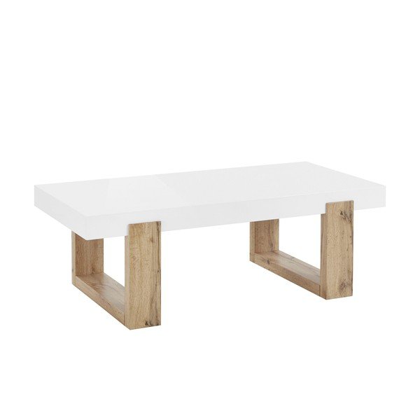 Bílý konferenční stolek 60x120 cm Solid – Støraa-image-1