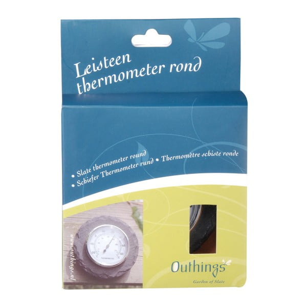 Nástěnný teploměr z břidlice Esschert Design, Ø 10 cm-image-2