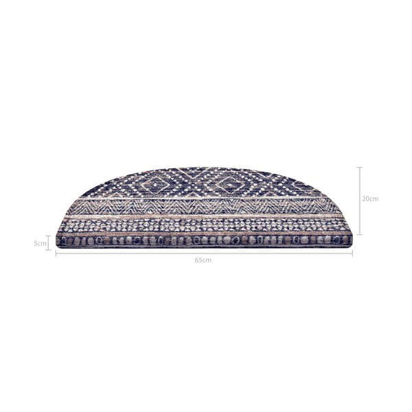 Modro-béžové nášlapy na schody v sadě 16 ks 20x65 cm Cottage Warmth – Vitaus-image-4