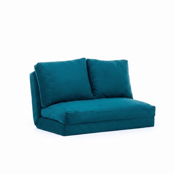 Rozkládací pohovka v petrolejové barvě 120 cm Taida  – Balcab Home