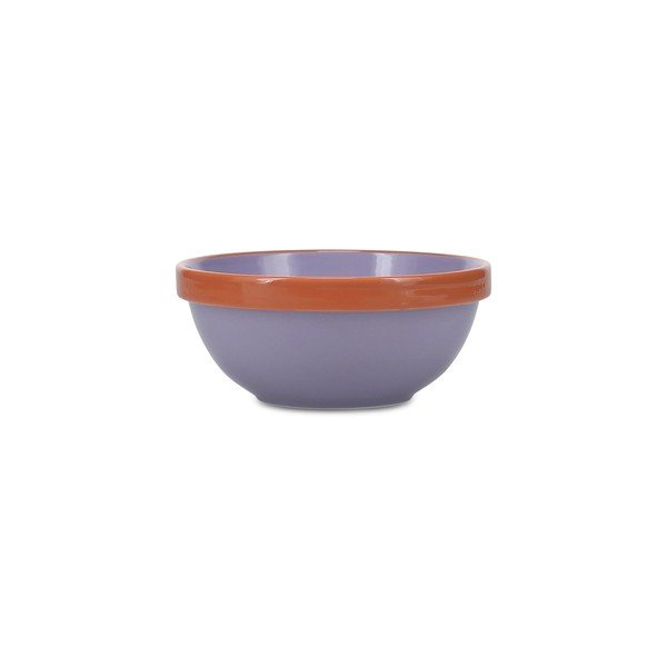 Oranžová/fialová miska z kameniny 710 ml Duo – ONA-image-4