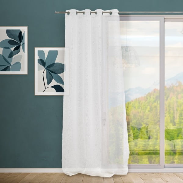 Bílá/ve stříbrné barvě záclona 140x260 cm Pucka – Casa Selección-image-1