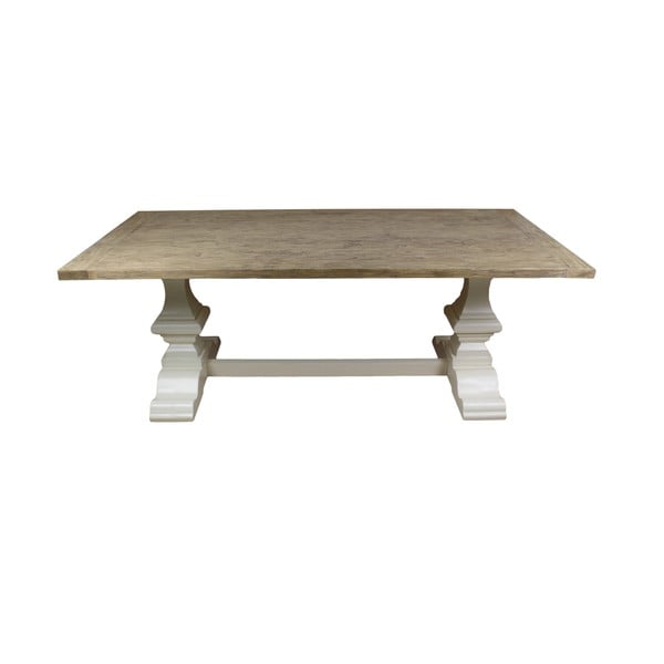 Bílý jídelní stůl z borovicového dřeva HSM Collection Hampshire, 300 x 100 cm