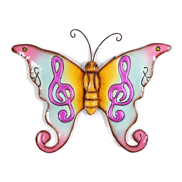 Barevná dekorace ve tvaru motýla InArt, 37 x 30
