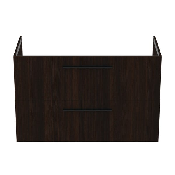 Tmavě hnědá závěsná skříňka pod umyvadlo v dekoru dubu 100x63 cm i.Life B – Ideal Standard-image-2