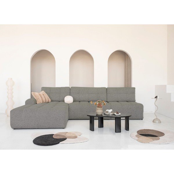 Světle hnědá rozkládací modulární rohová pohovka s úložným prostorem (levý roh) Lulu – Miuform-image-1