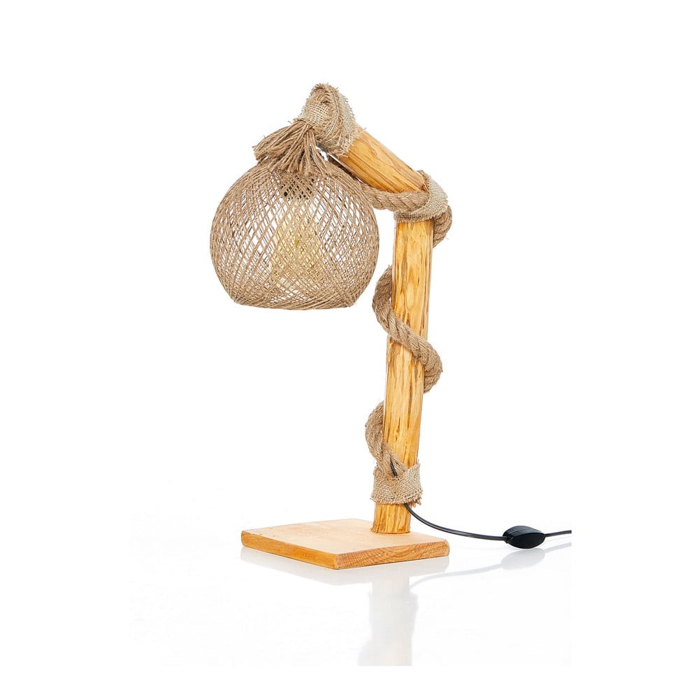 Stojací lampa v béžovo-přírodní barvě (výška 50 cm) Canata – Opviq lights