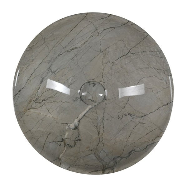 Šedé keramické kulaté umyvadlo ø 42 cm Dalma – Sapho-image-2