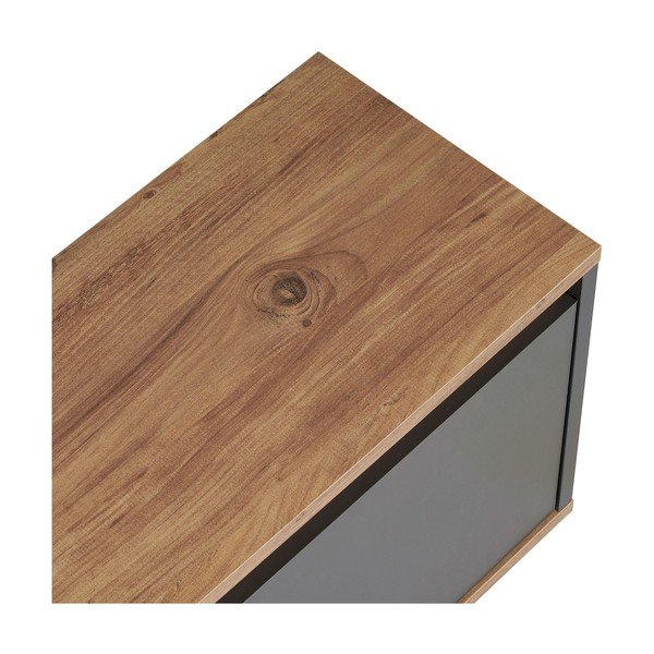 Antracitový TV stolek 160x42x30 cm Sentinel – Kalune Design-image-4