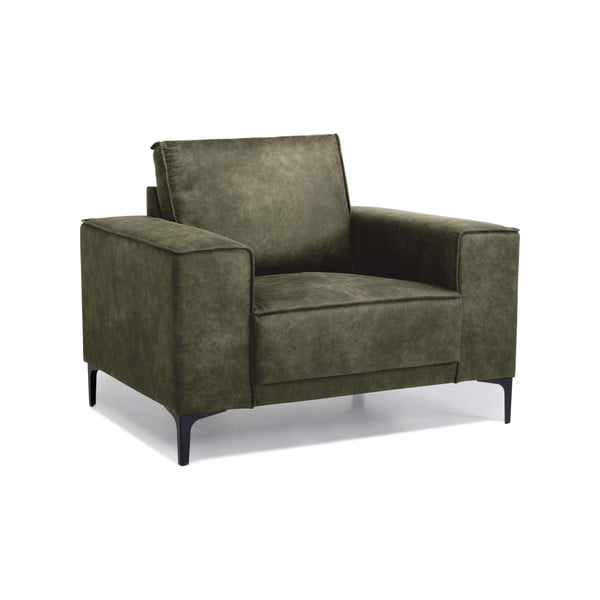 Zelené křeslo z imitace kůže Copenhagen – Scandic