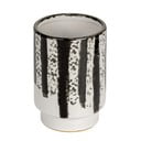 Černobílý keramický kelímek na zubní kartáčky Subiza – Wenko