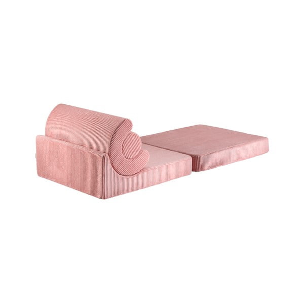 Růžové manšestrové dětské křesílko Flipster – Wigiwama-image-2