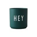 Tmavě zelený porcelánový hrnek 300 ml Hey – Design Letters