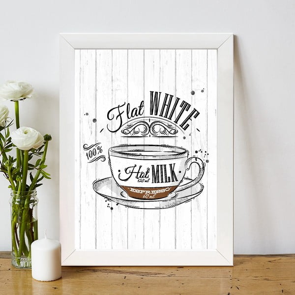 Obraz 24x29 cm Flat White – Wallity-image-1